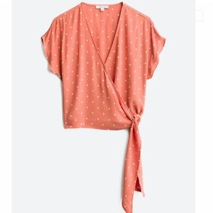 MADEWELL Julip Surplice Textured Top